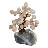 Arbol Drusa Cuarzo Rosa Piedra Natural Ornamental