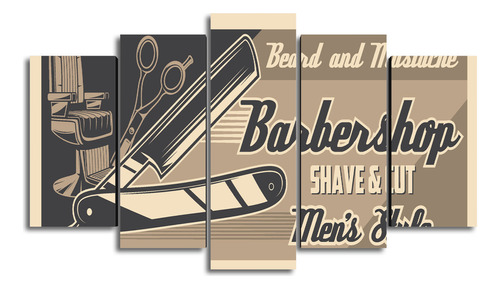 Cuadro Decorativo Barber Men´s Style Barberia Vintage 