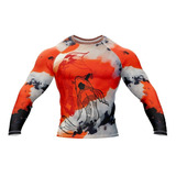 Doxe Jersey Playera Slim Fit Pesca Naranja Pez Kois 