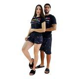 Pijama Duo De Parejas Pac Man Retro Short Y Camisa Comoda