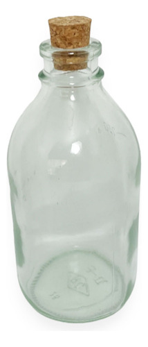 Botella Vidrio Vial X 250 Cc Con Corcho X 20 Unidades