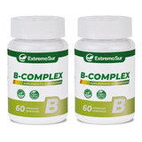 B Complex B1 B2 B3 B5 B6 B9 B12 Biotina 60 Cápsulas, Pack 2