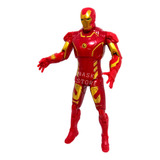 Muñeco Avengers Articulado Luces War Ironman Robot Spiderman