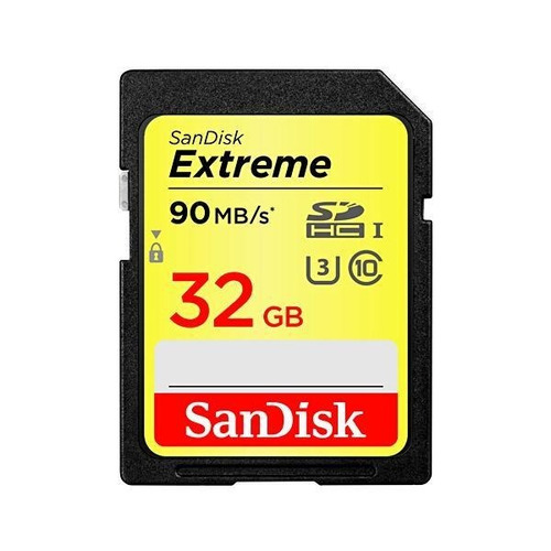 Cartão De Memoria Sd 32gb Sandisk Extreme 4k 90mb/s Com Nota