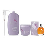 Alfaparf Kit Smoothing Shampoo 1l Mascarilla 500g Y Aceite