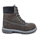 Botas Hombre Caribu 784 De Piel Gris Tallas 25-30 Cm 