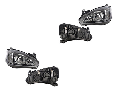 Set Faros Delanteros Depo Chevrolet Corsa 2003 - 2008