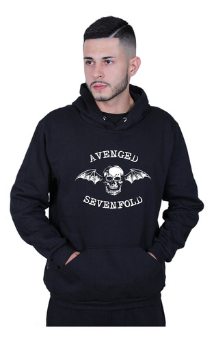 Moletom Agasalho Capote Avenged Sevenfold Rock Metal Blusa