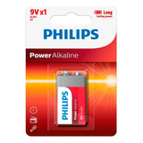 Bateria Alcalina 9v Philips 6lr61p1b/77 Blister X1u