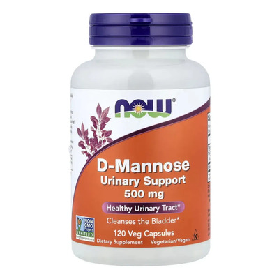 Now Foods | D-Manosa 500mg | Limpieza y Mantenimiento | Libre de Gluten y Lactosa | 120 Caps Veganas | MercadoLibre