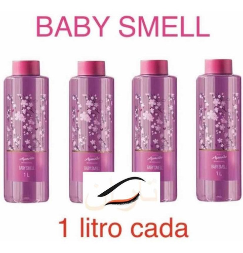 Kit C 4: Colônias Avon Aquavibe Baby Smell - 1 Litro Cada