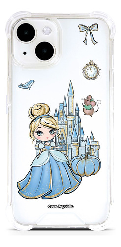 Funda Celular Para iPhone Cenicienta Disney Transparente