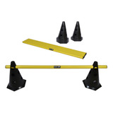 Kit 6 Barreiras De Salto Com Cone Muvin 24 Cm - Funcional