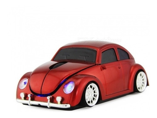 Mouse Fusca Vw Beetle 3d Usb Optical Wireless Sem Fio Novo S