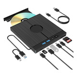 Yaeonku Unidad Bluray Externa 7 En 1, Usb 3.0 Type-c Grabado