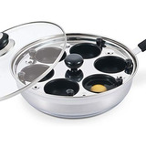 Eggssentials Poached Egg Maker Antiadherente 6 Huevo Tazas .