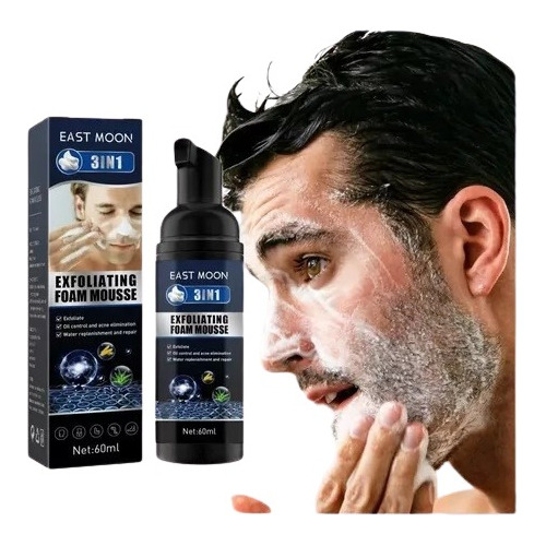 Limpiador Facial Mousse Para Hombres, Limpieza  Poros Y Acné