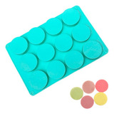 Molde Forma Silicone Sabonetes/doces Artesanal 12 Cavidades