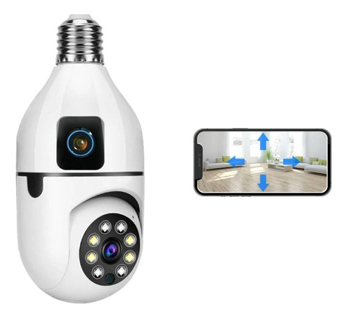 Seguridad Cámara Wifi Hd 1080p Dual Lente Y Visión Noctura