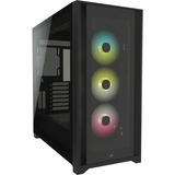 Gabinete Gamer Corsair Icue 5000x Rgb Vidrio Templado Black Color Negro