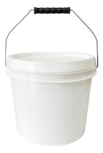 Cubeta Plástico Tapa Lisa 4 Litros Grado Alimenticio 10 Pz