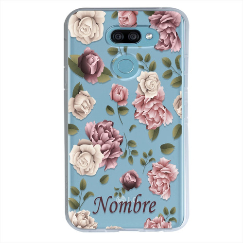 Funda LG Flores Personalizada Con Tu Nombre