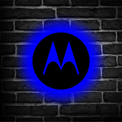 Cuadro Retroiluminado Led Logo Motorola 