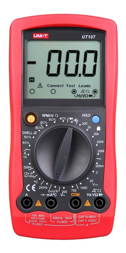 Uni-t Multimetro Tester Automotriz Automotor Ut107 Rpm