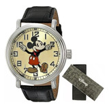 Reloj Original Disney Mickey Mouse Correa De Piel