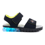 Sandalias Nene Varon Con Luces Led Bajas Bibi Srl01 Velcro