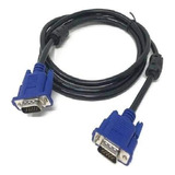 Cable Vga Con Doble Filtro Para Pc Monitor 1,5mts