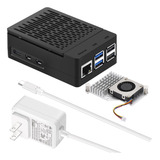 [gan 27w Pd] Funda Para Raspberry Pi 5, Iuniker Pi 5 Con Enf