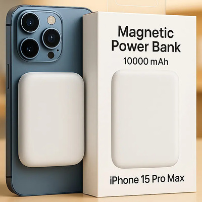 Battery Pack Magnético 10000mah Para iPhone 15 Pro Max