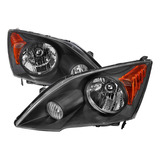 Honda Crv 2007 2011 Juego Faros Fondo Negro 2008 2009 2010