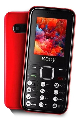 Telefono Celular Kanji Kj-fon Rojo - Aj Hogar