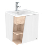 Mueble De Baño Eva Con Lavamanos Blanco 50x46x55cm