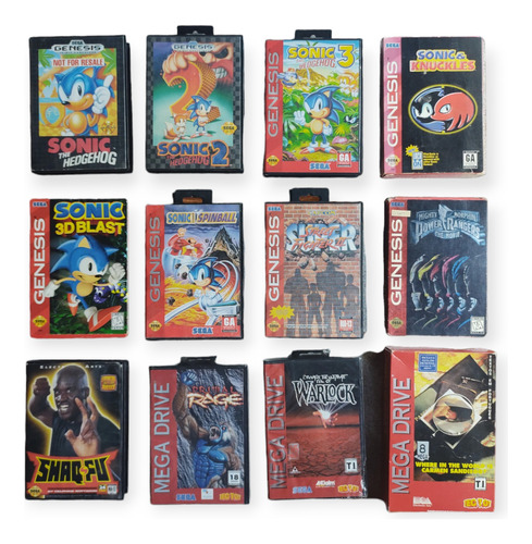 Súper Lote De Juegos Originales Para Sega Génesis Importados