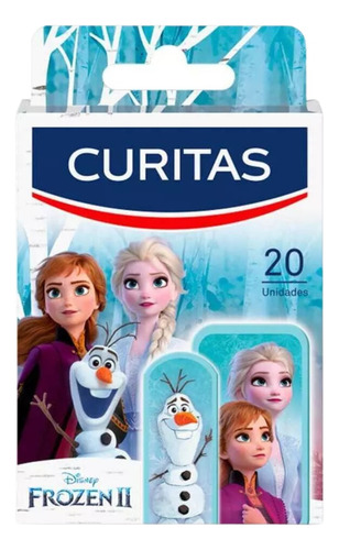 Curitas Con Diseño Disney Frozen  De 20 Unidades