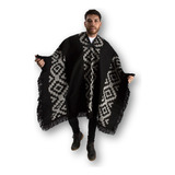 Poncho Pesado Pampa Negro Ponchos