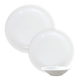 Set Vajilla 60 Piezas | Porcelana Blanca Tsuji De Primera