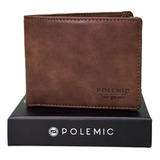 Billetera Hombre Cafe P.u Classic Polemic