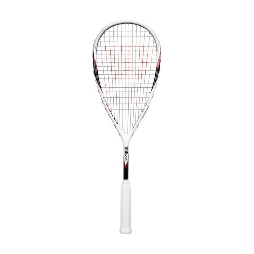 Raqueta Squash Wilson Cs Muscle 160 Blanca Con Rojo