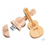 Pendrive Violão 16gb Música Guitarra Madeira Personalizado 