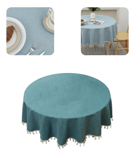 Mantel Sky Care Elegante Mantel Redondo Para Comedor