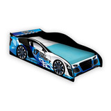 Cama Carro Drift Infantil Azul Móveis Casa Quarto