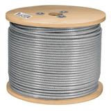 Cable Rígido 3/16' Acero 7x7 Recubierto Pvc, Carrete De 300