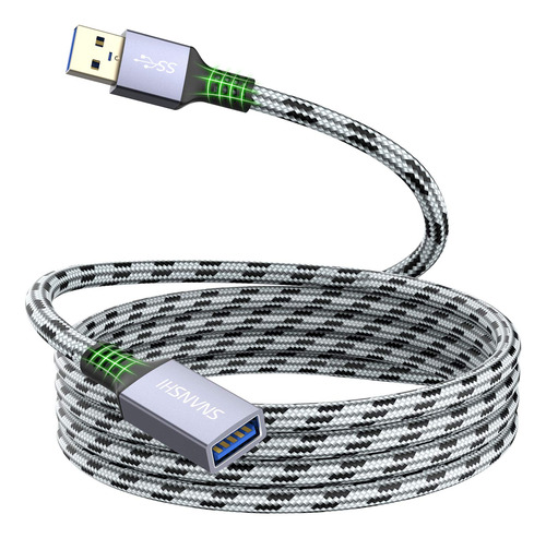 Snanshi Cable De Extensin Usb De 20 Pies, Extensor Usb De Na