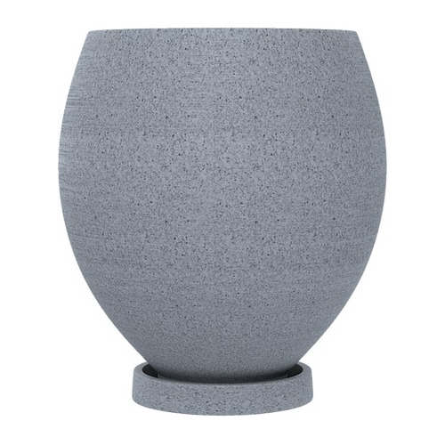 Vaso Oval Grande Para Plantas Com Prato