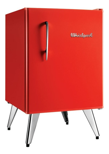 Heladera Whirlpool Retro Vintage Wra09r1 Bajo Mesada Roja 76