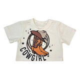 Blusa Infantil Boiadeira T-shirt Rodeio Meninas Look Country